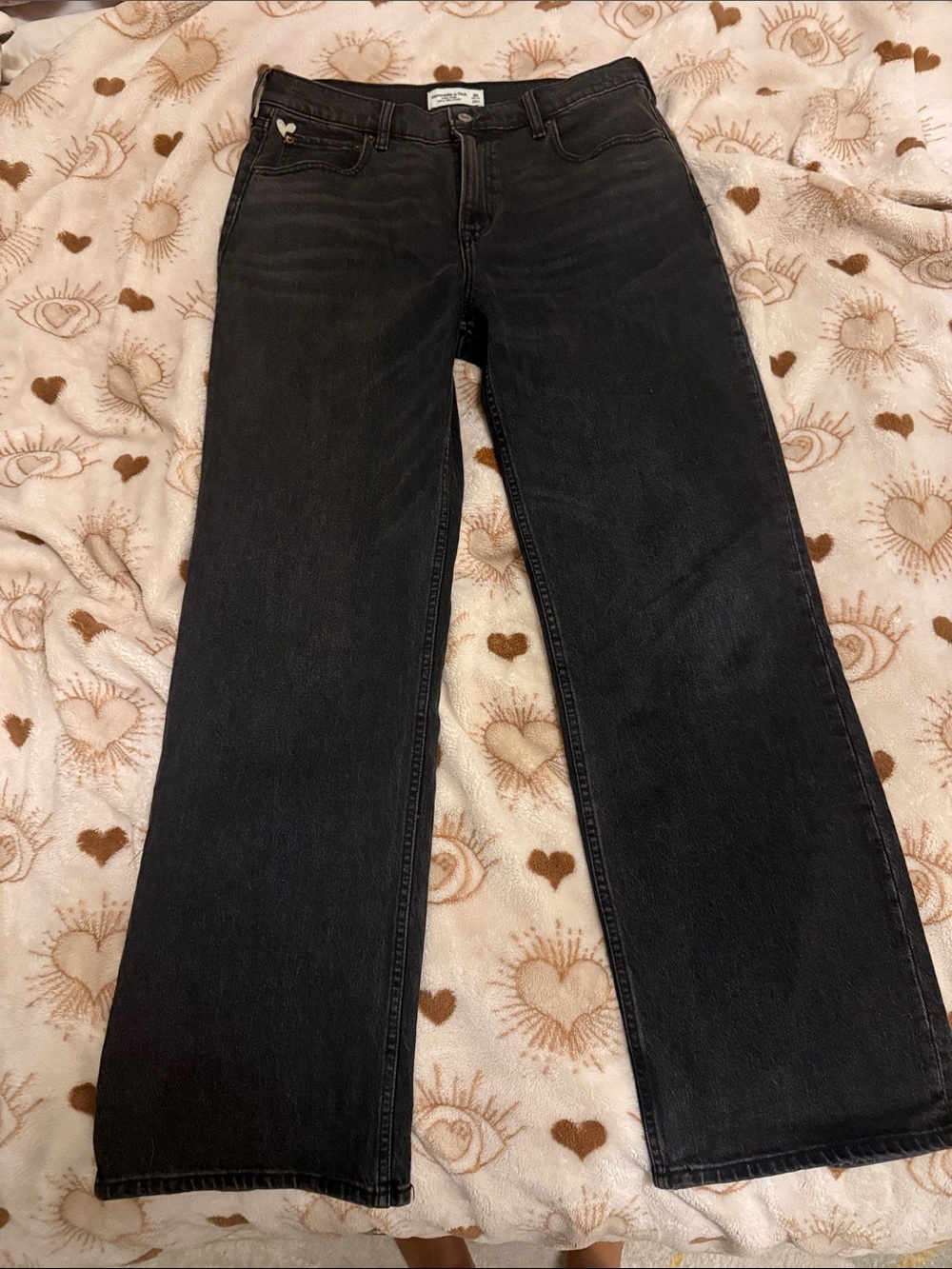 Women’s Abercrombie and Fitch Black High Rise 90’s Relaxed